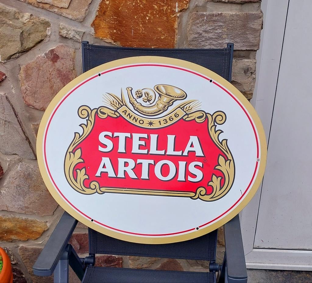 Grote dubbelzijdige Stella Artois plaquette