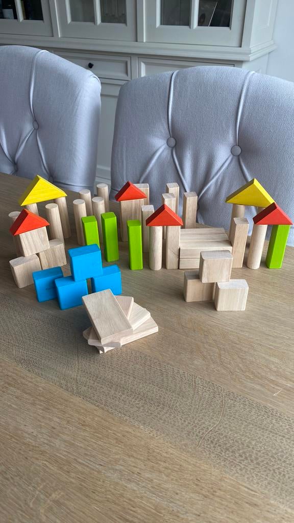 Plan Toys houten blokken., Enfants & Bébés, Enlèvement, Utilisé, Autres types