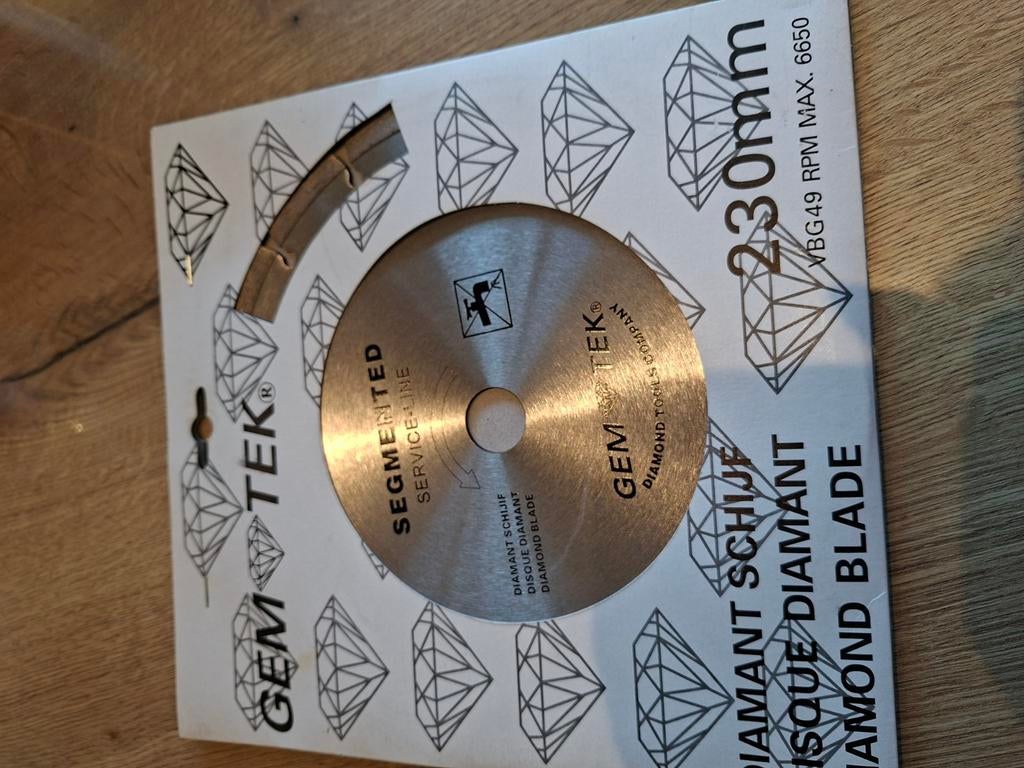 Diamantschijf schijf GEM TEK 230mm, Doe-het-zelf en Bouw, Ophalen, Nieuw