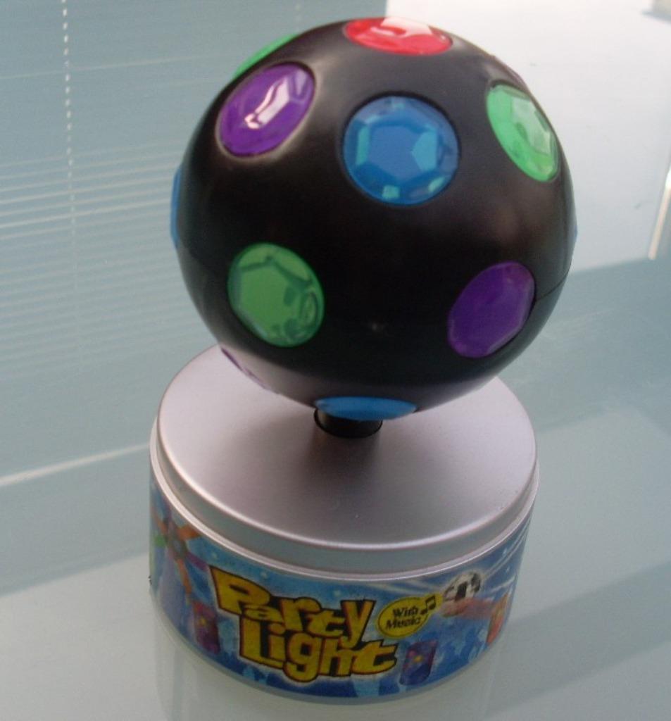 Mini discobal met licht en geluid, Ophalen of Verzenden, Gebruikt, Met licht