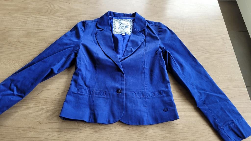 Vest communie C&A blauw m 140, C&A, Meisje, Ophalen of Verzenden, Zo goed als nieuw