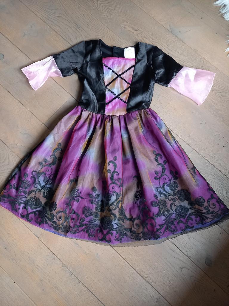 Maat 140 / 146 : Halloween carnaval kleedje verkleedkleding, Ophalen of Verzenden, Zo goed als nieuw, Meisje, Jurk of Rok