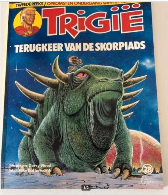 Strip Trigie terugkeer van de skorpiads, Boeken, Stripverhalen, Ophalen of Verzenden, Gelezen
