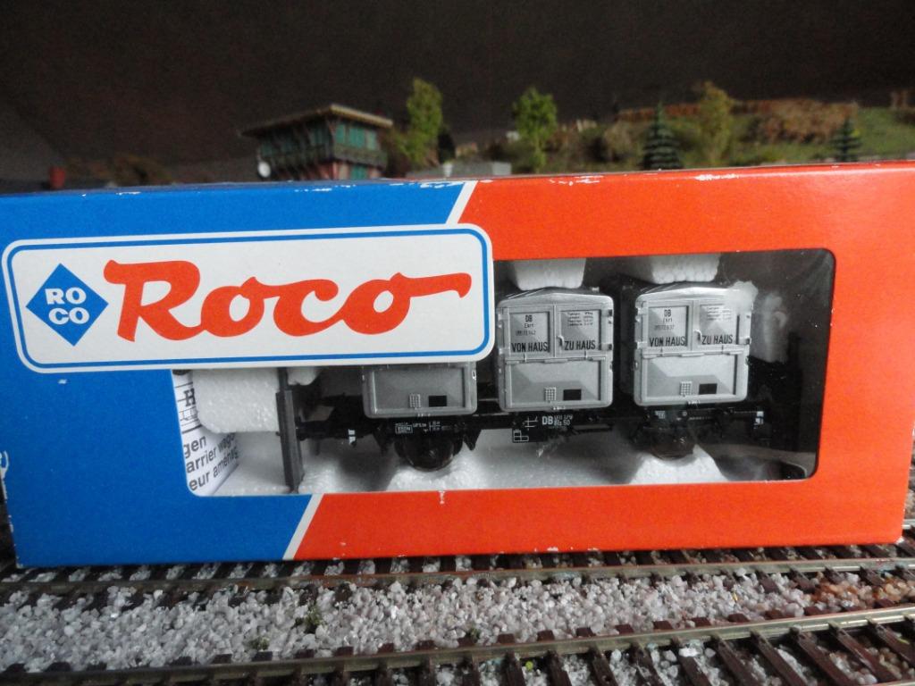 ROCO 46524  DB CONTAINER DRAAGWAGEN, Neuf, Enlèvement ou Envoi, Wagon, Roco