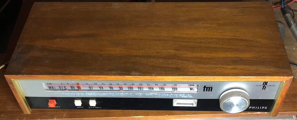 Philips stereo tuner, Ophalen of Verzenden, Gebruikt, Analoog