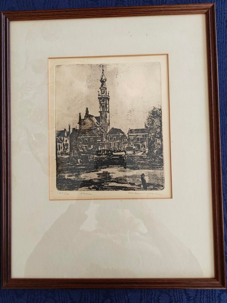 Gravure numérotée d'Edward van Mieghem, Antiquités & Art, Enlèvement