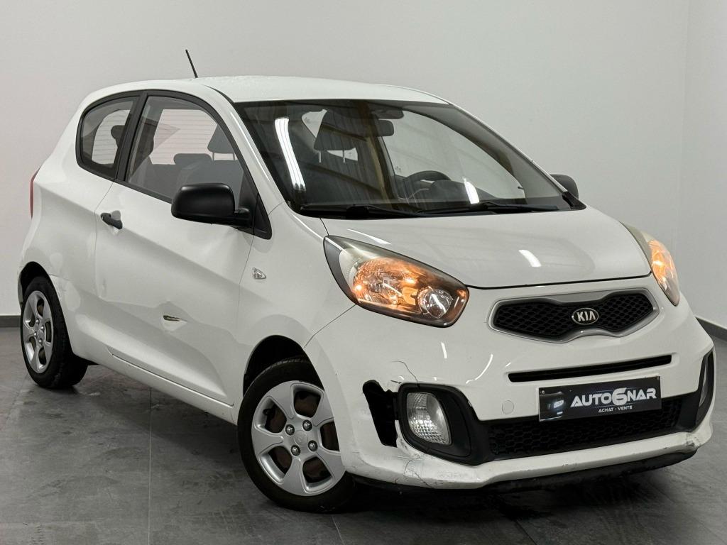 Kia Picanto 1.0i Sense Airco - 1erMain, Euro 5, Achat, Entreprise, Noir