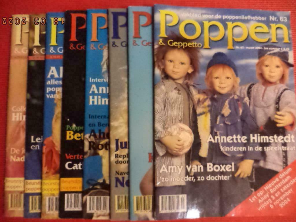 ''Poppen & Geppetto - vakblad voor de poppenliefhebber'' 8nr, Ophalen of Verzenden, Zo goed als nieuw, Pop