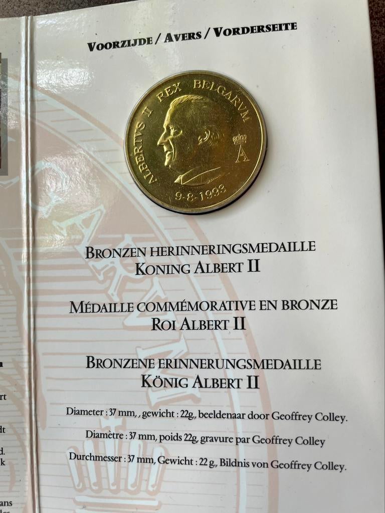 Herinneringsmedaille Albert II, Ophalen of Verzenden