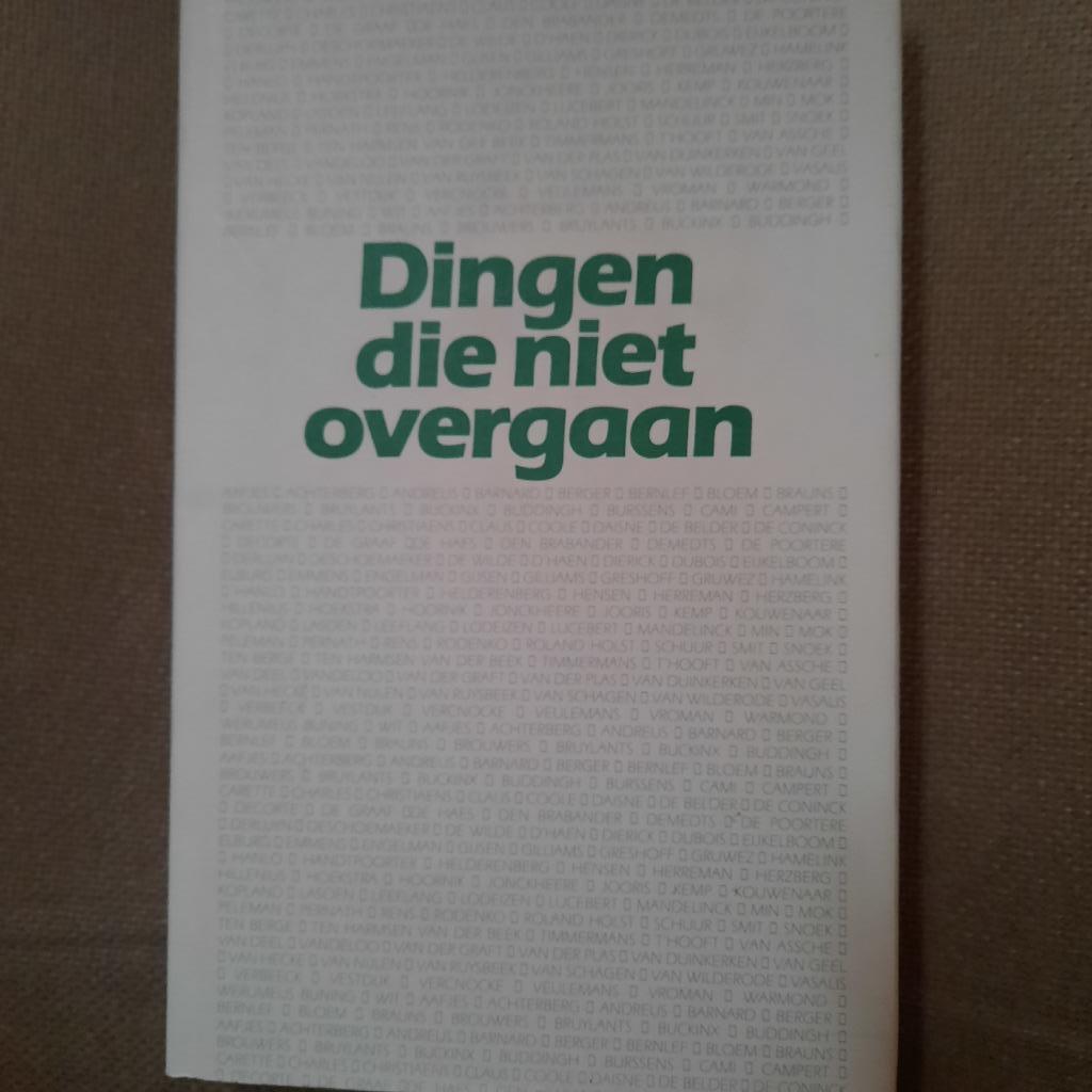 DINGEN DIE NIET OVERGAAN - HUBERT VAN HERREWEGHE en WILLY SP, Boeken, Gedichten en Poëzie, Ophalen of Verzenden