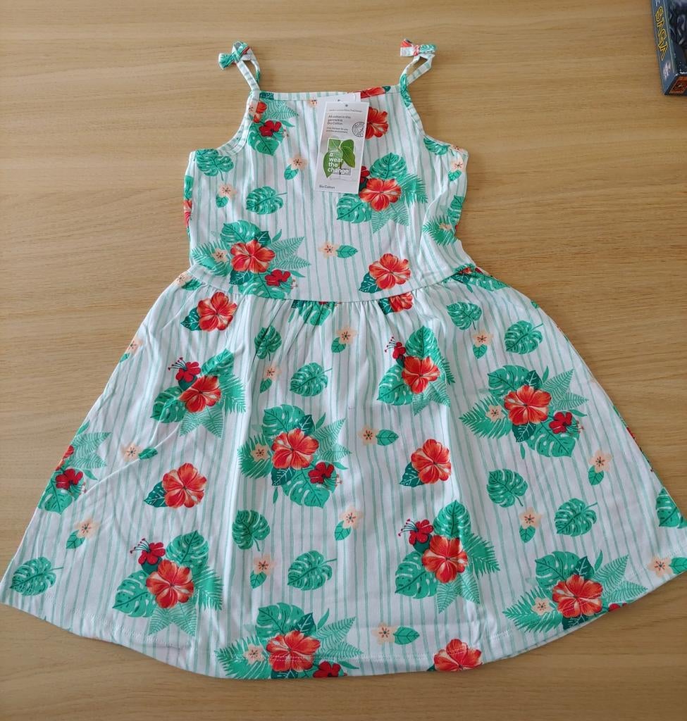 Nieuwe jurk in biokatoen maat 134, Kinderen en Baby's, Kinderkleding | Maat 134, C&A, Meisje, Nieuw, Ophalen of Verzenden