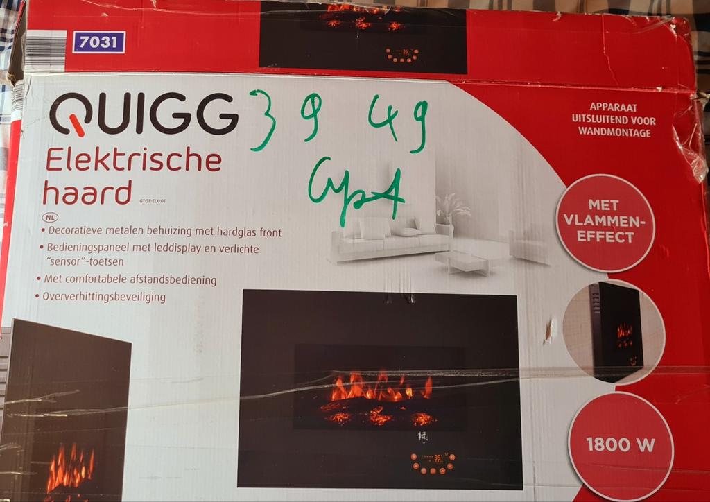 Elektrische haard, Ophalen, Nieuw, Hangende haard, Elektrische haard