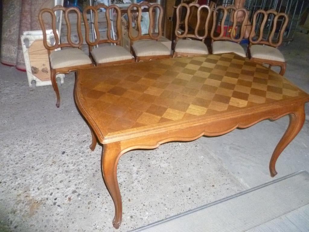 MOOIE LOUIS XV TAFEL+ 6 STOELEN, Enlèvement