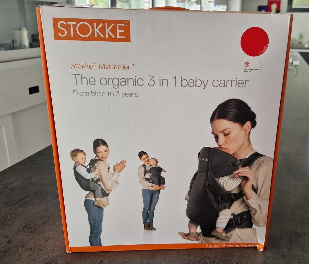 Stokke Draagzak 3 en 1 (Rood), Kinderen en Baby's, Babydragers en Draagdoeken, Ophalen, Draagzak