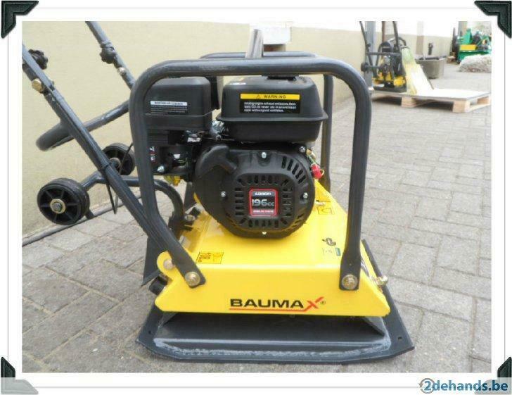 BaumaX Trilplaat 100 kg met 6.5pk Loncin motor in voorraad, Zakelijke goederen, Machines en Bouw | Overig, Ophalen
