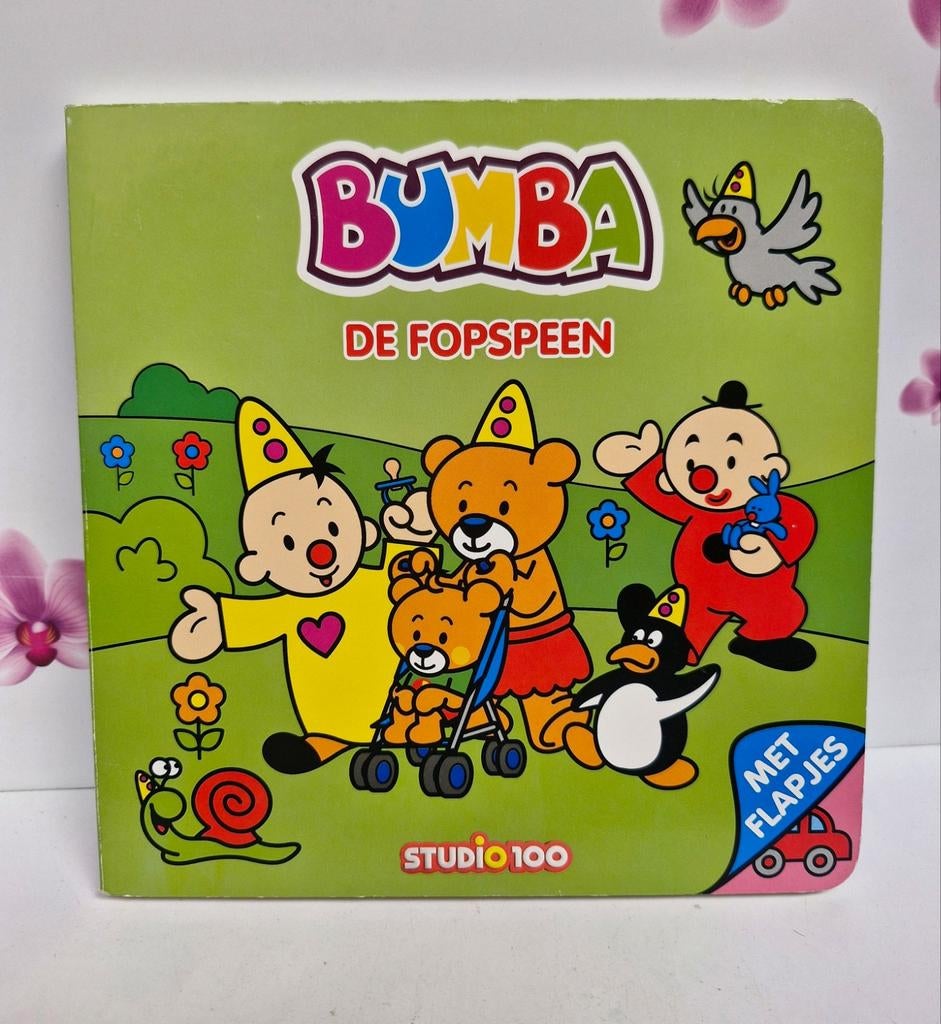 💛 Bumba - kartonboek met flapjes - De fopspeen, Boeken, Inge Laenen, Jongen of Meisje, Ophalen of Verzenden, Zo goed als nieuw