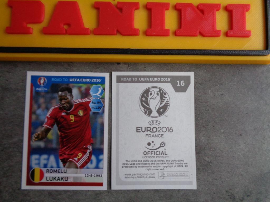 PANINI voetbal sticker EURO 2016 EK LUKAKU ROMELU, Verzenden, Sticker