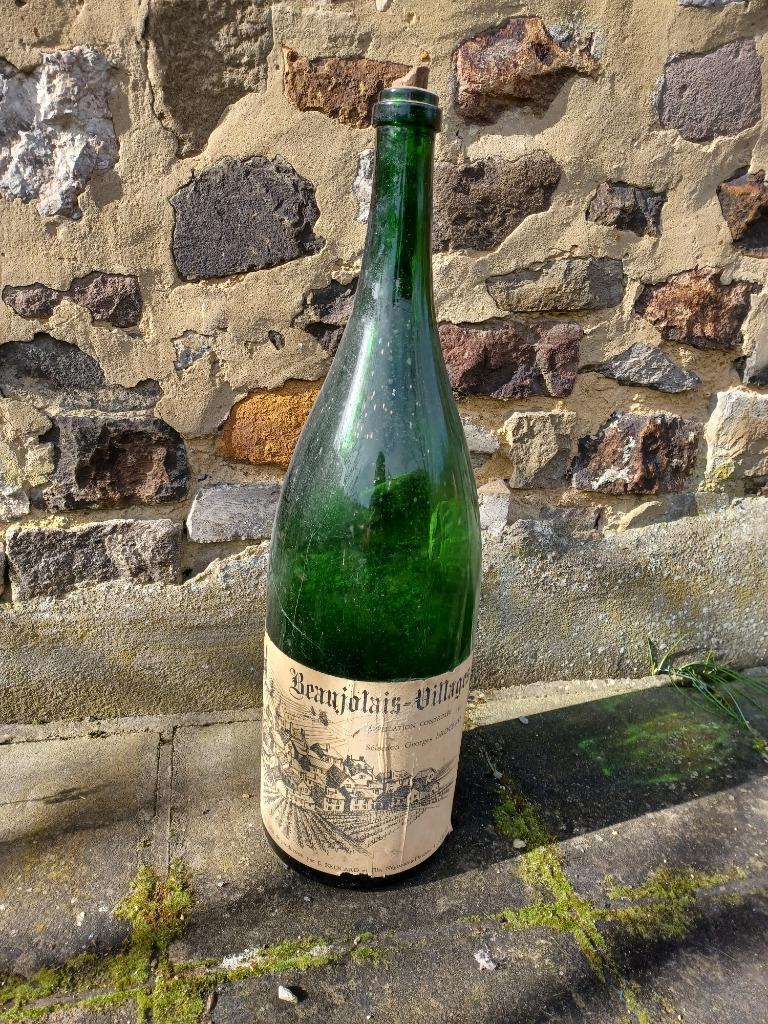 Bouteille de vin (vide) Beaujolais (6,40 litres), Collections, Vins, Enlèvement, Utilisé, France, Autres types