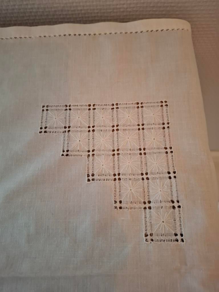 Nappe ancienne brodée, Ophalen of Verzenden, Gebruikt