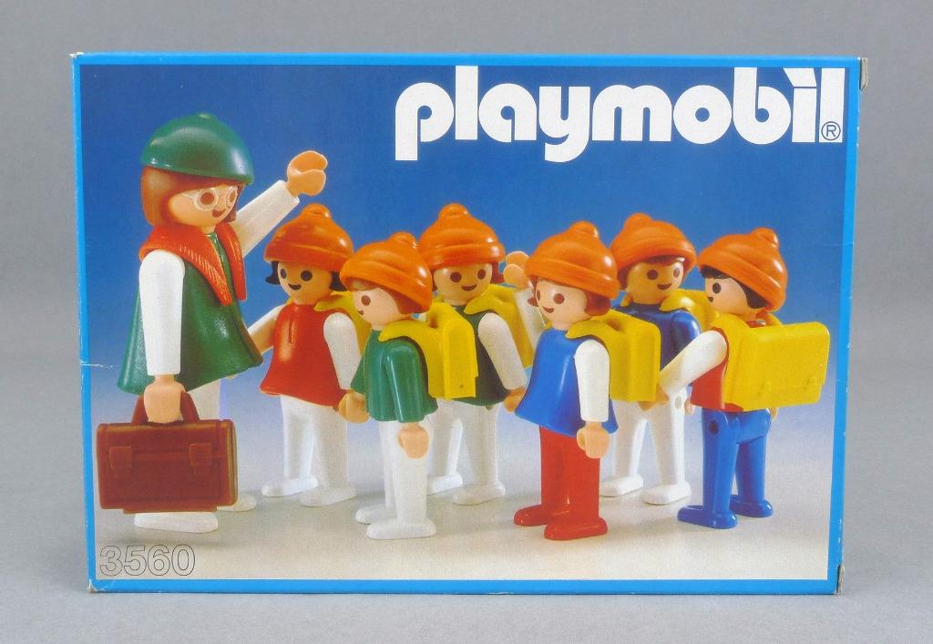 Playmobil 3560 - Juf met Leerlingen (1983) - NIEUWSTAAT !, Ophalen of Verzenden, Nieuw
