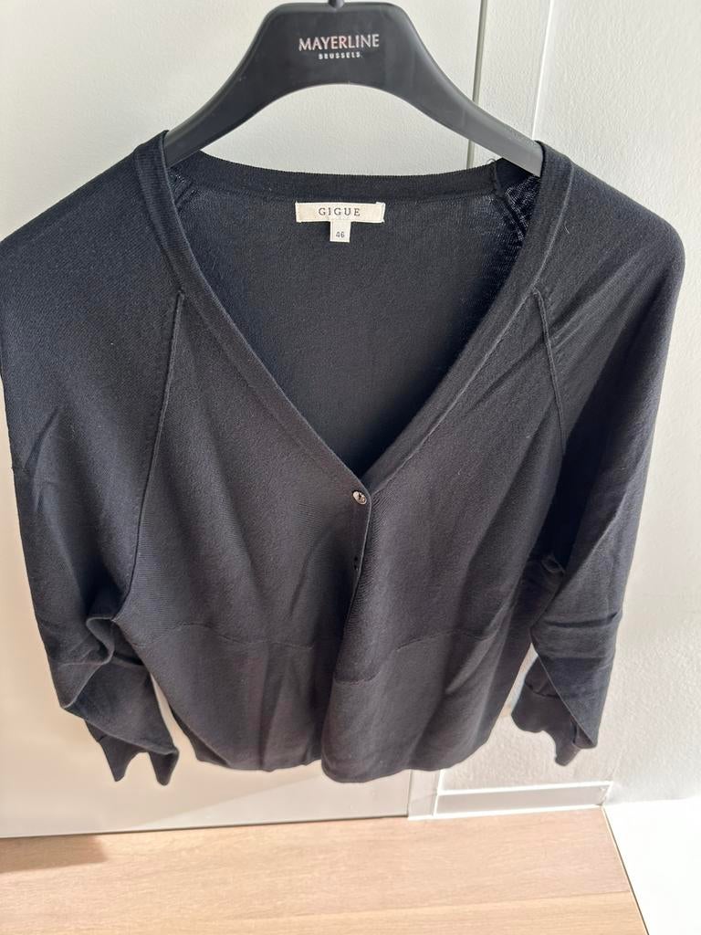 Zwarte gilet Gigue, Gigue, Zwart, Maat 46/48 (XL) of groter, Ophalen of Verzenden