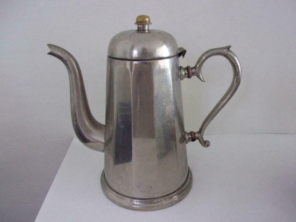oud zilverkleurig metalen koffiezetapparaat, Ophalen of Verzenden