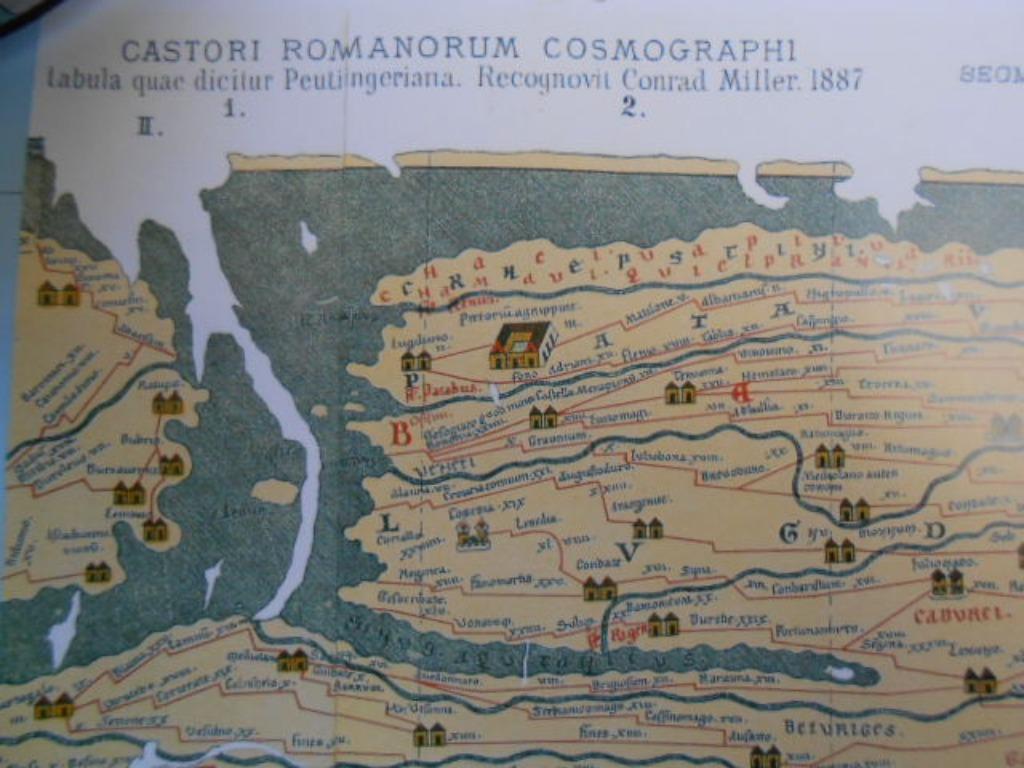 castori Romeinse cosmographie 60 cm x 23cm, Antiek en Kunst, Antiek | Keramiek en Aardewerk, Ophalen of Verzenden