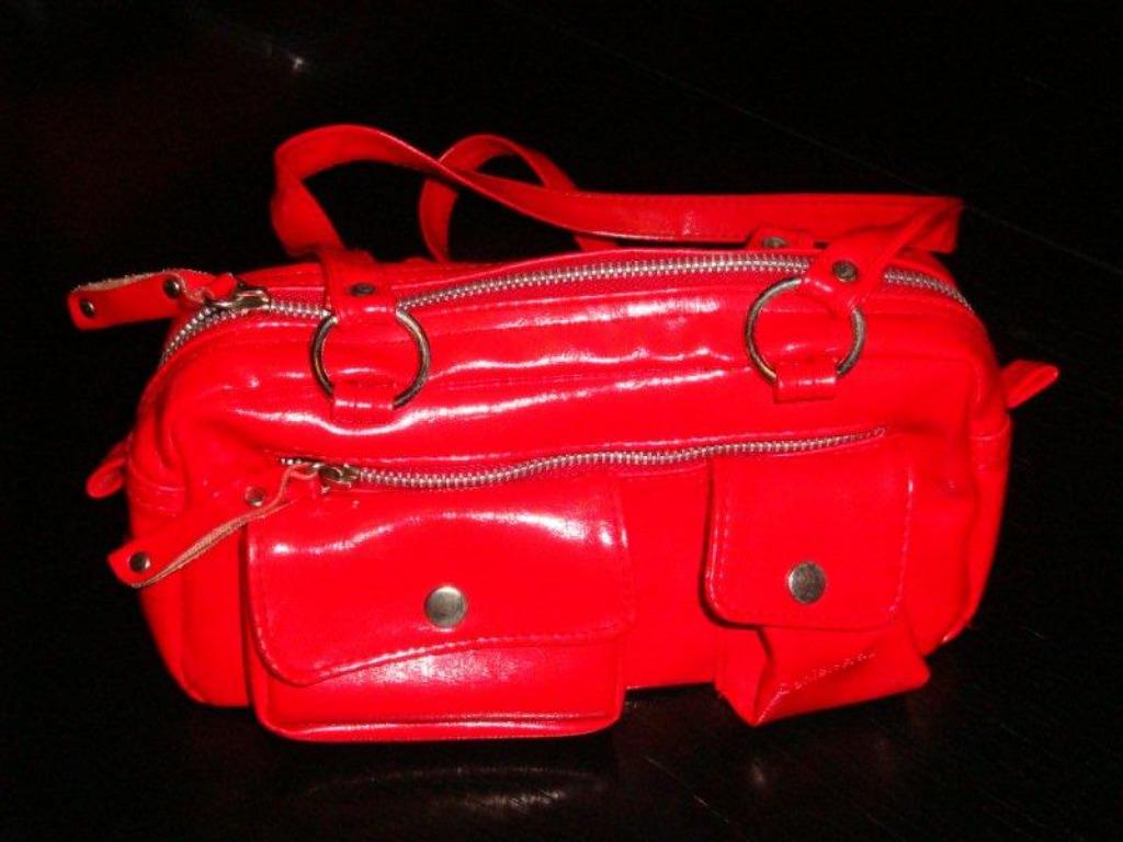 hippe rode handtas 'Daniel Ray', Bijoux, Sacs & Beauté, Enlèvement, Comme neuf, Rouge, Sac à main