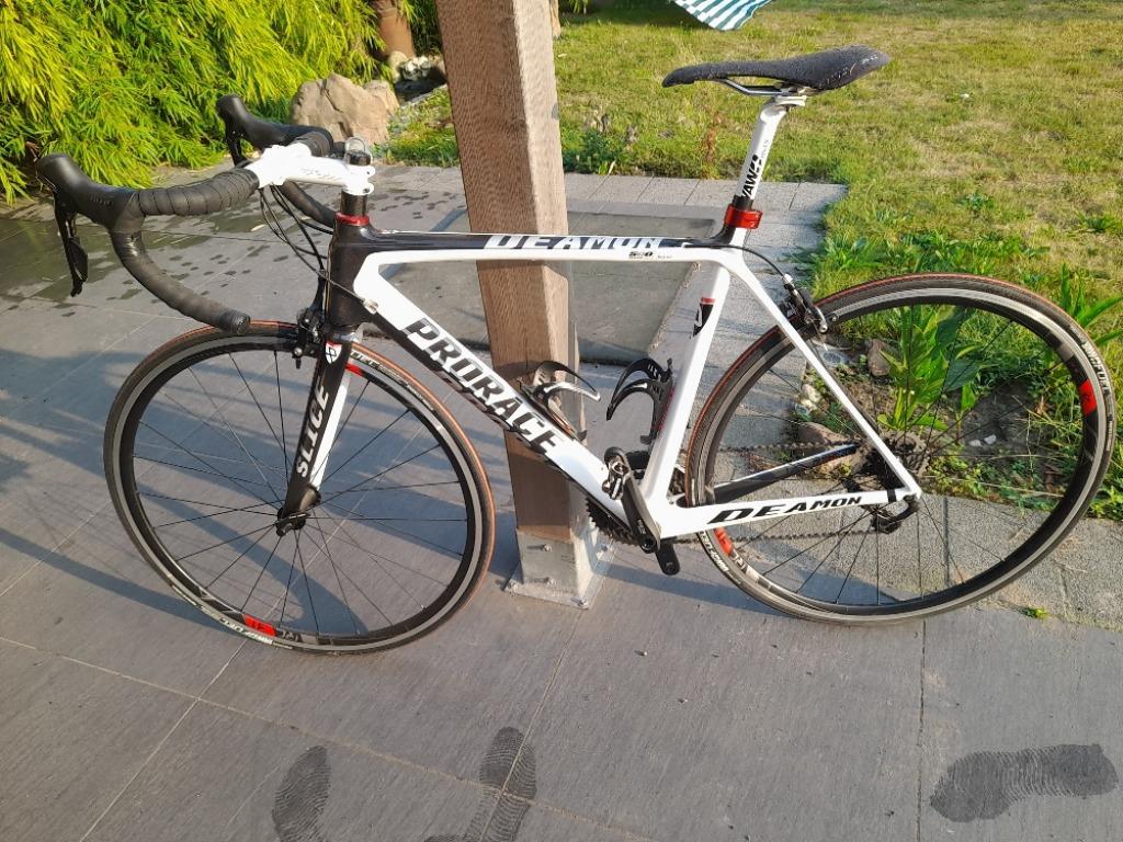 Racefiets - Koersfiets met rollen, Vélos & Vélomoteurs, Vélos | Vélos de course, Comme neuf, Autres marques, Carbone, Enlèvement