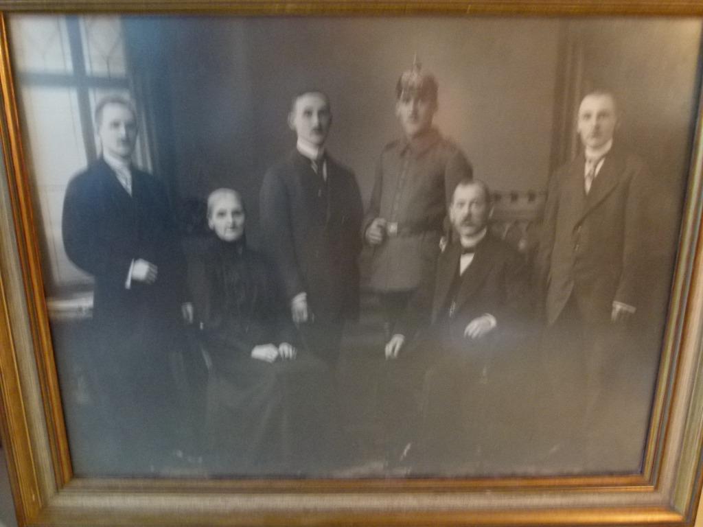 antiek familieportret Duitsland 1914-1918 militair, Verzamelen, Ophalen, Landmacht, Overige typen