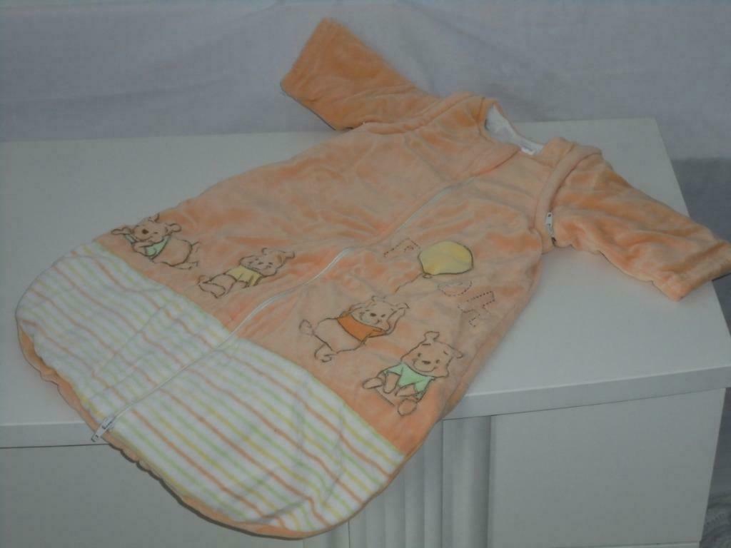Pooh winterslaapzak 60cm afritsbare mouwen als nieuw, Kinderen en Baby's, Ophalen of Verzenden, Zo goed als nieuw, Slaapzak