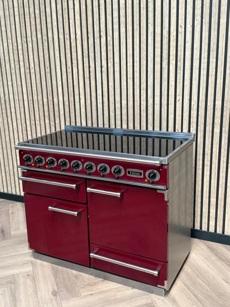 Falçon Deluxe Bordeaux à induction 110 cm avec air chaud, Electroménager, Cuisinières, Enlèvement ou Envoi, Gril, Électrique
