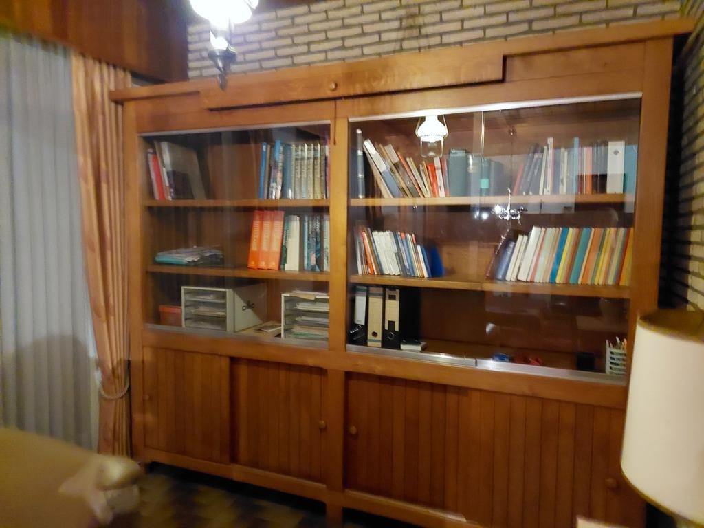 Boekenkast ,door stielman gemaakt, Ophalen, 200 cm of meer, 200 cm of meer, Glas