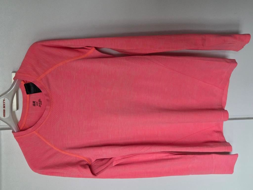Fluo oranje loopshirt maat XS, Kleding | Dames, Ophalen of Verzenden, Zo goed als nieuw, Maat 34 (XS) of kleiner, Oranje