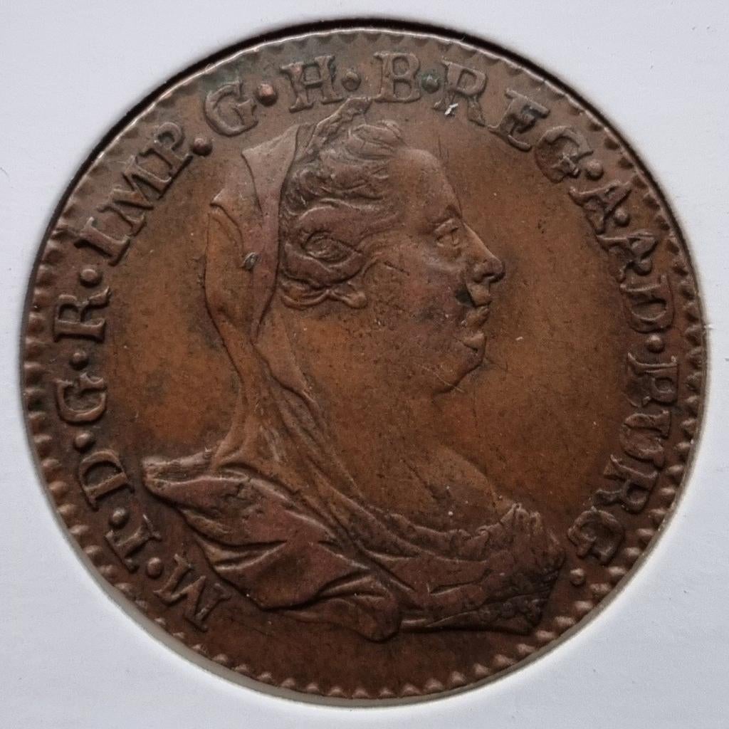 2 Liard 1780 (Brussel) Maria Theresia. Zeldzaam !, Postzegels en Munten, Munten | België, Ophalen of Verzenden, Losse munt