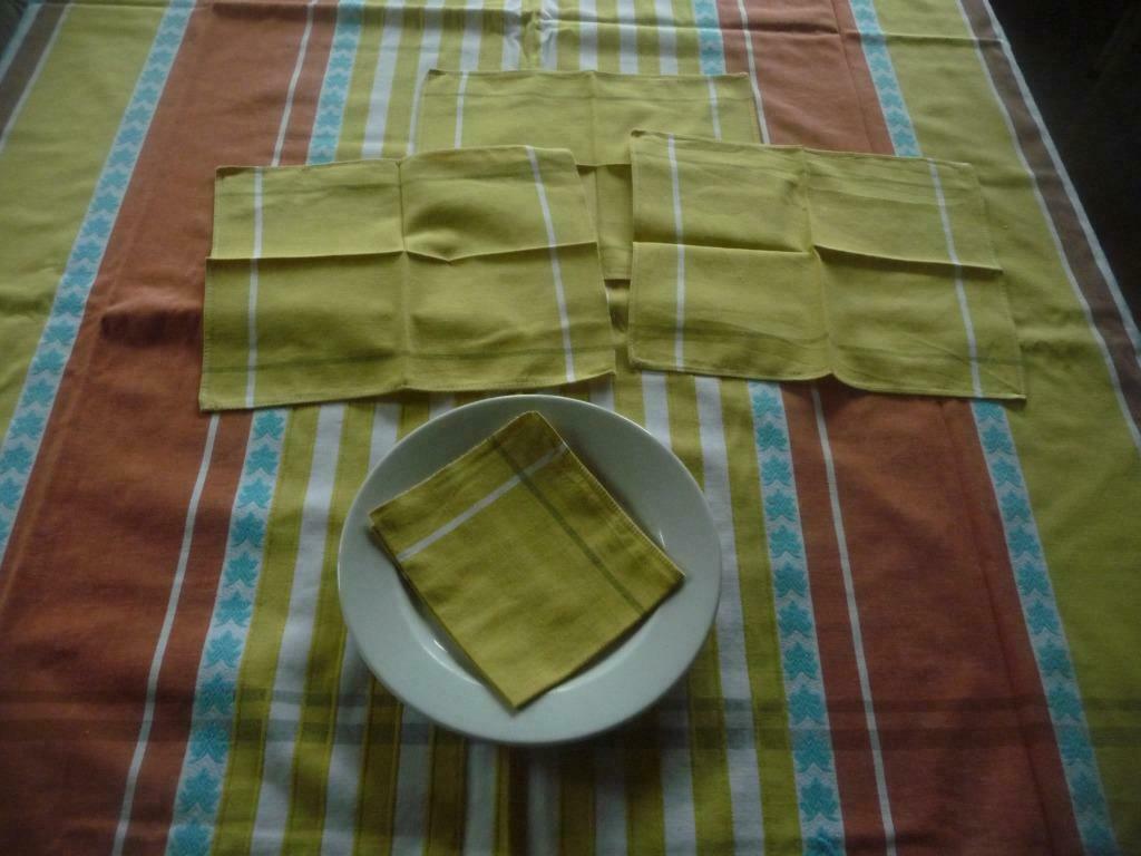 Nappe Nappe Rayée Vintage, Maison & Meubles, Nappes, Comme neuf, Rectangle, Intérieur, Enlèvement ou Envoi