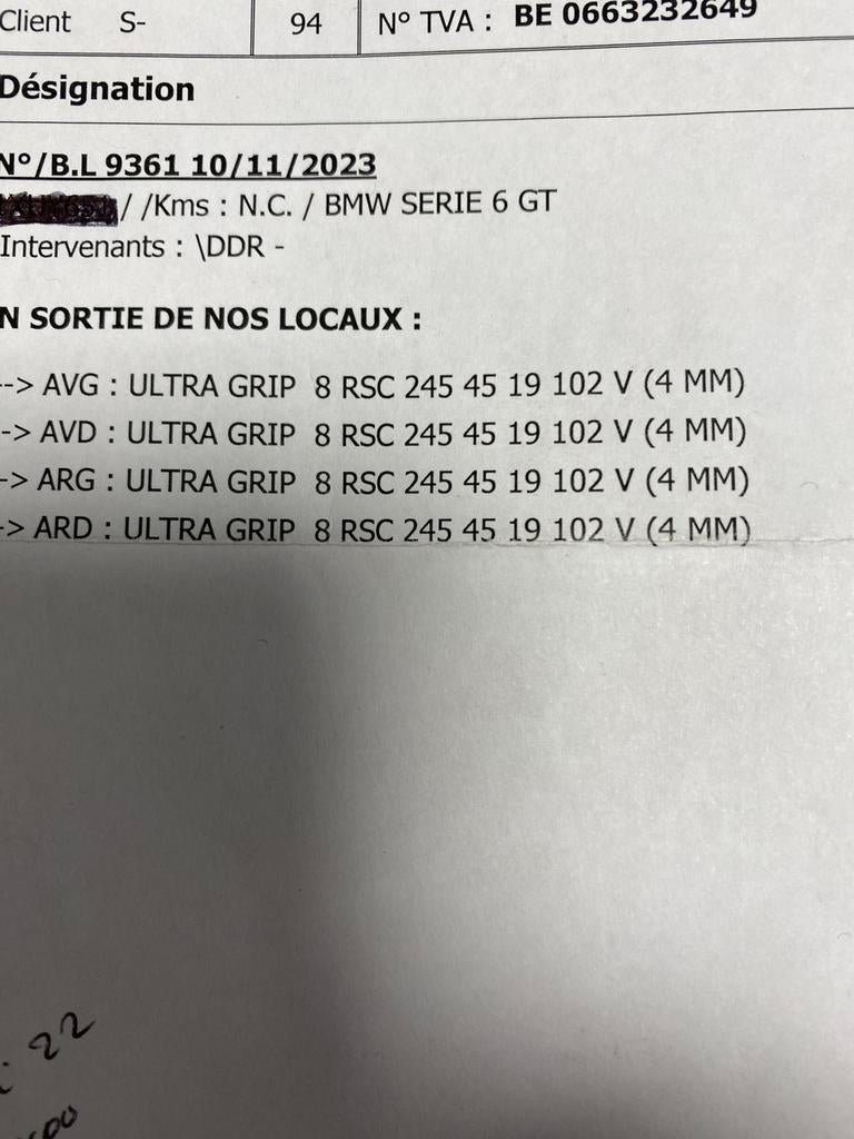 Pneus neige 19 pouces non montés sur jante, Véhicule de tourisme, Pneu(s), Utilisé, Pneus hiver
