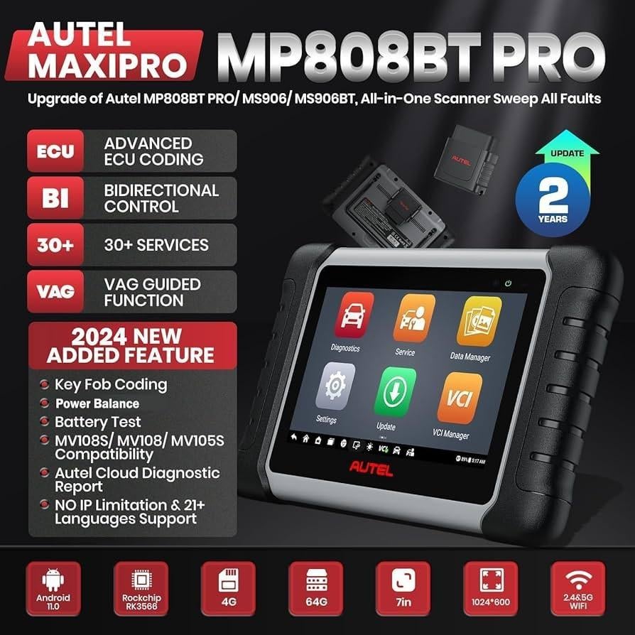 Autel MP808BT pro uitleesapparaat bluetooth obd tester, Ophalen of Verzenden, Nieuw