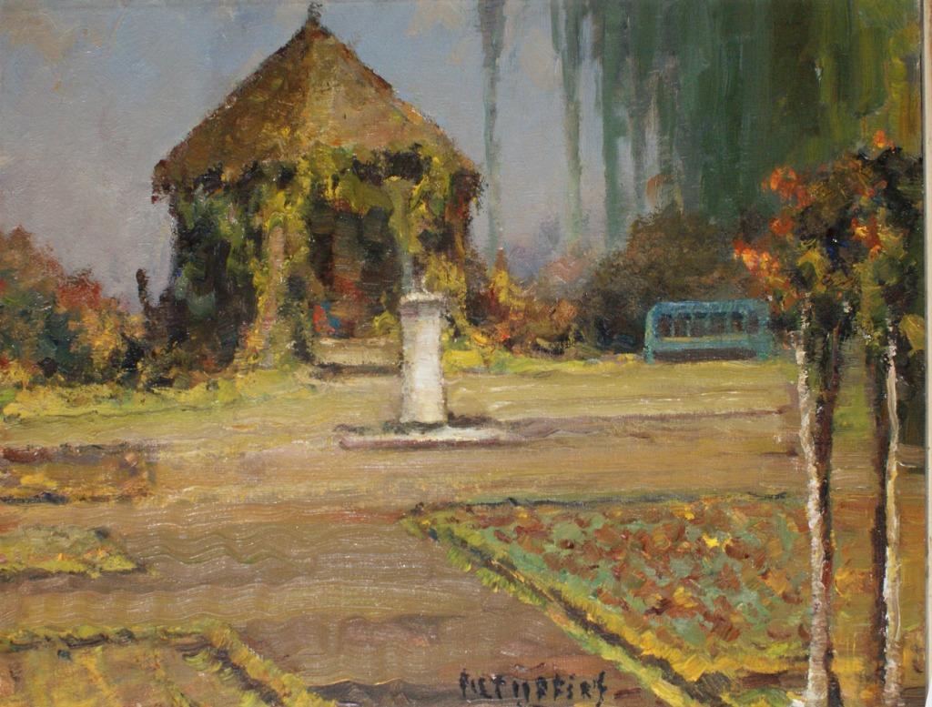 Piet Lippens (1890-1981): Parkzicht (O/D, 60 x 50 cm), Antiek en Kunst, Ophalen of Verzenden