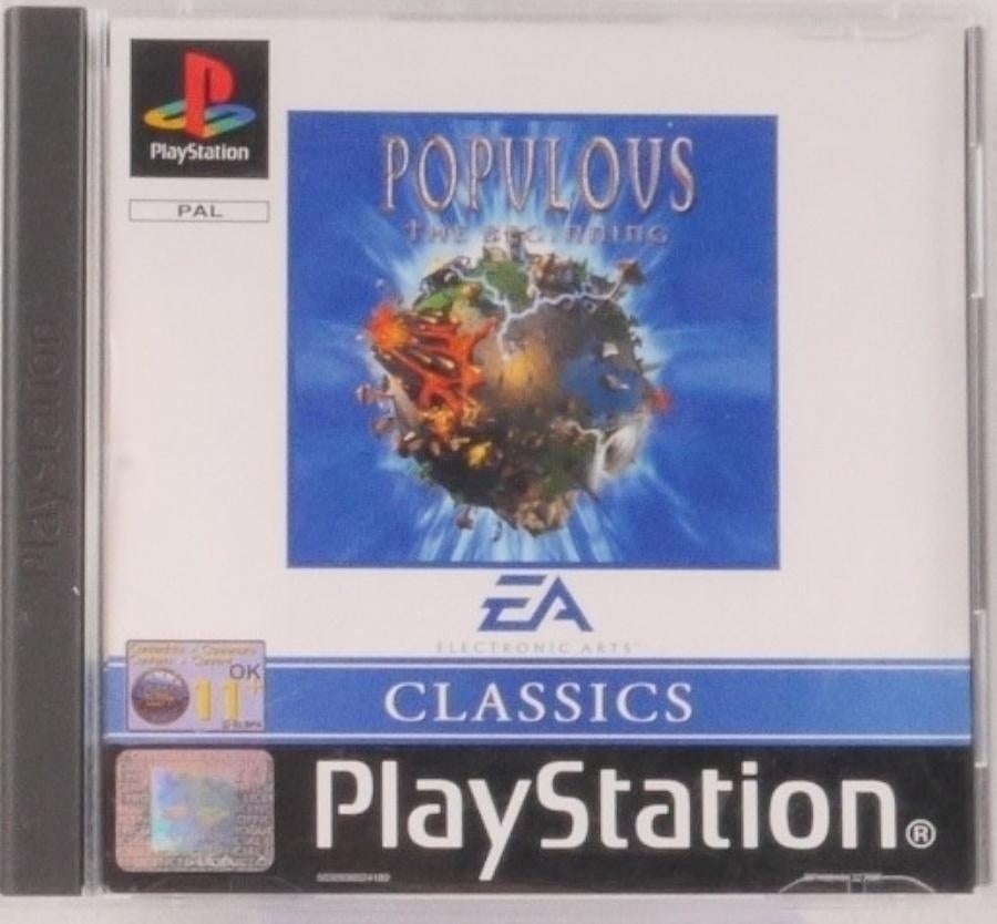 Populous The Beginning Classics (frontcover ontbreekt), Games en Spelcomputers, Games | Sony PlayStation 1, Gebruikt, 1 speler
