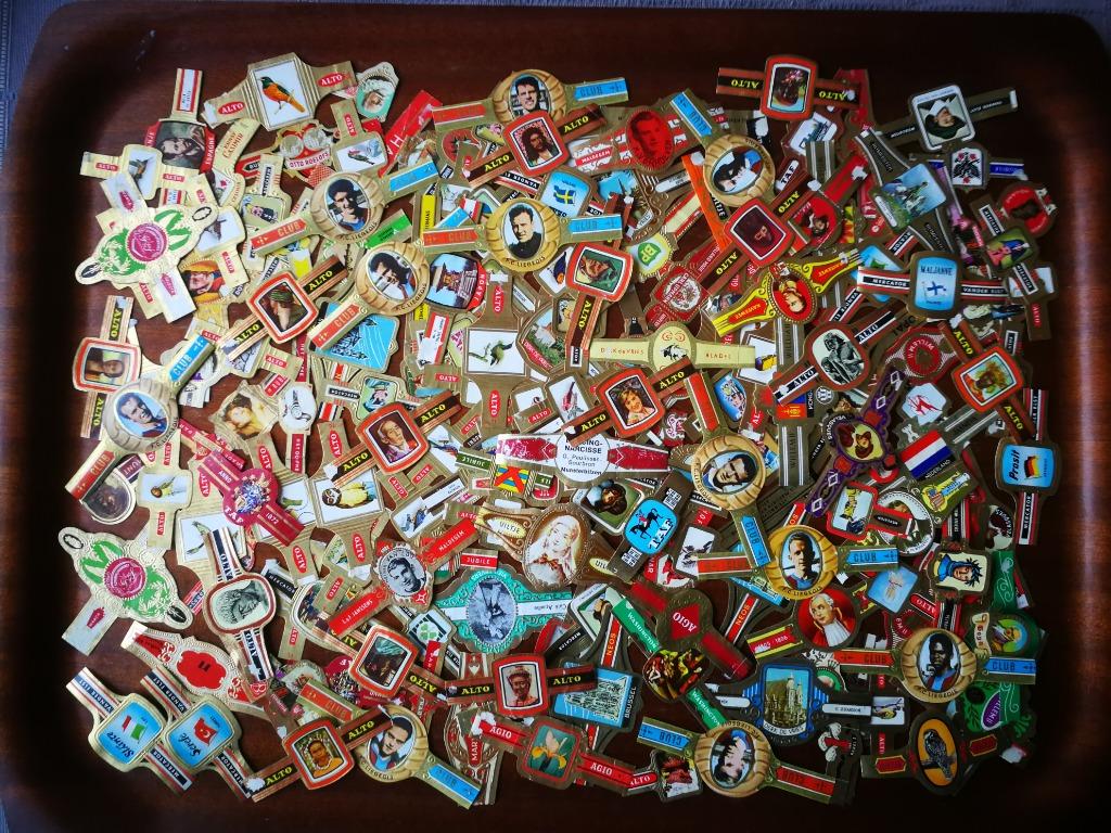 Lotje van ca.180 sigarenbanden, Ophalen of Verzenden, Gebruikt, Sigarenbandjes