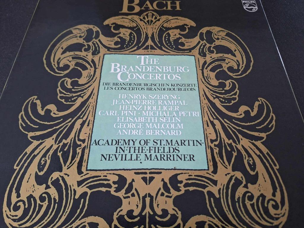 Bach / Marriner - The Brandenburg Concertos Box 2 x Lp's, 12 pouces, Baroque, Enlèvement ou Envoi, Utilisé