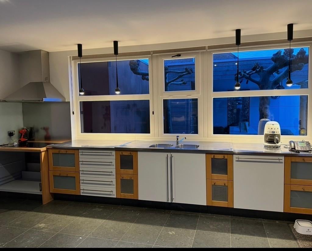 Keuken, Ophalen, Gebruikt, Staal of Inox, Wit