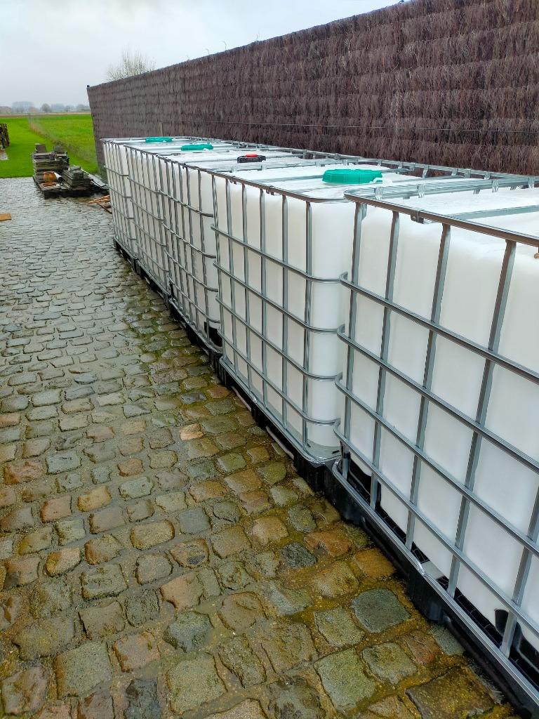 Ibc container, Ophalen, Kunststof, Met kraantje, 150 liter of meer