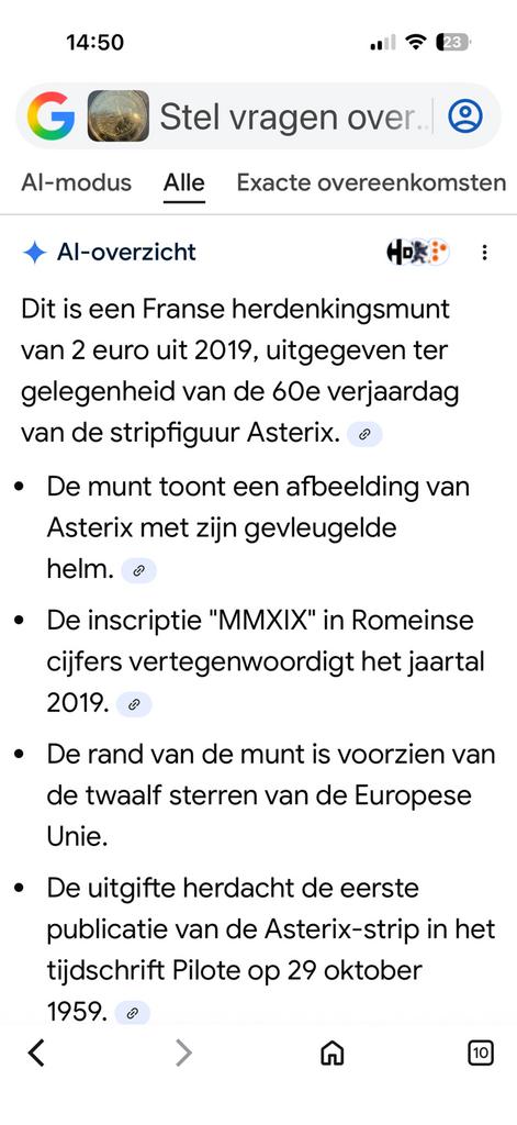 Asterix setje VERSCHILLENDE serie nr, Postzegels en Munten, Munten | Europa | Euromunten, Ophalen of Verzenden, Setje