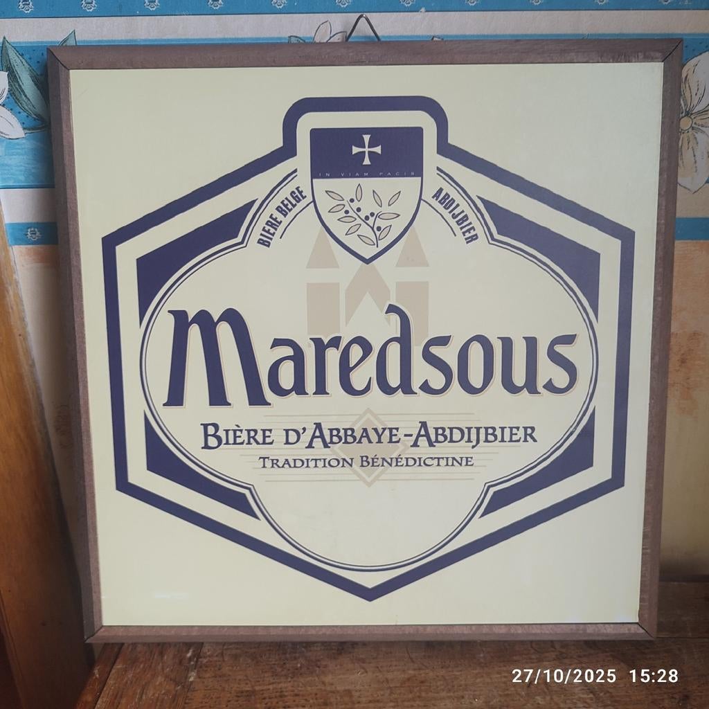 Plaque en BOIS .
Bière MAREDSOUS ., Enlèvement ou Envoi, Comme neuf, Panneau, Plaque ou Plaquette publicitaire, Autres marques