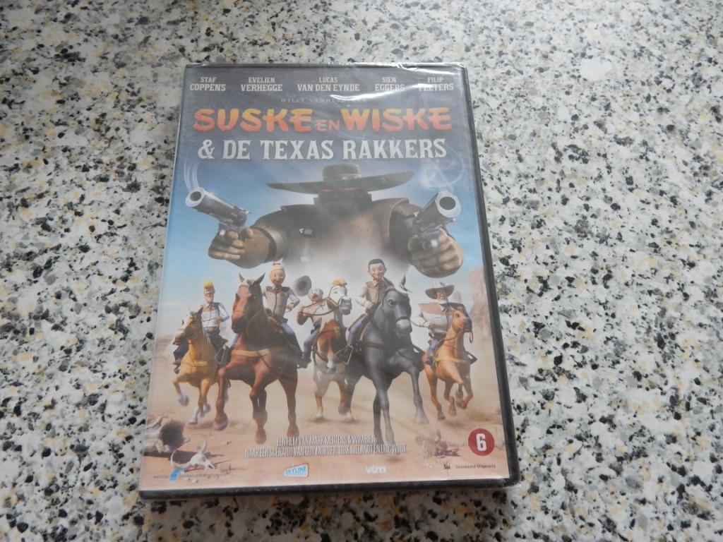 nr.1245 - Dvd: suske & wiske en de texas rakkers - sealed, Vanaf 6 jaar, Ophalen of Verzenden, Nieuw in verpakking, Tekenfilm