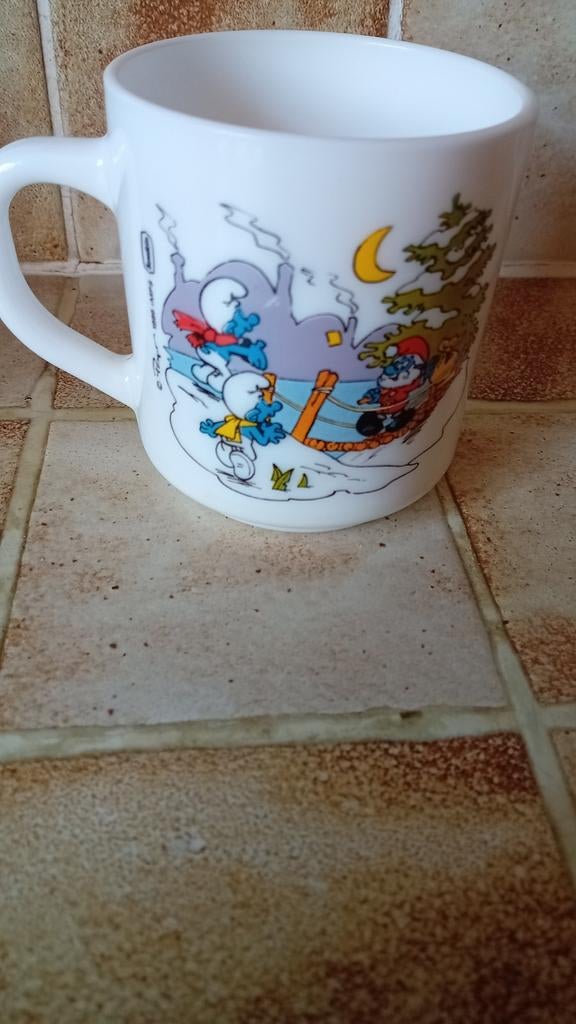Mug Schtroumpf 1986, Collections, Enlèvement ou Envoi, Comme neuf