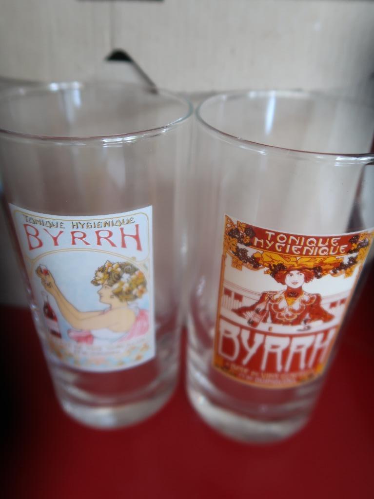 glazen Byrrh en Inex en andere, Enlèvement ou Envoi, Comme neuf, Autres types