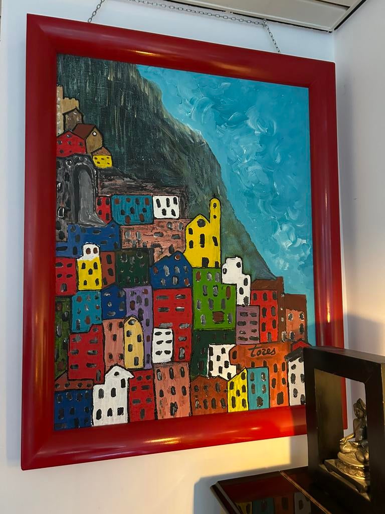 Amalfi - Napoli, Antiek en Kunst, Kunst | Schilderijen | Modern, Ophalen